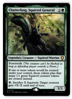 Chatterfang, Squirrel General 209 Commander: Bloomburrow LP - Image 1