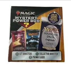 NEW! Magic MYSTERY POWER BOX 4 Booster Packs, 2 Promos, 1 Collector Booster 728192541452 - Image 1