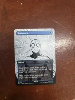 MTG Magic Spider-Man Secret Lair BRAINSTORM 7016 NONFOIL B&W - Image 1