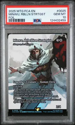 Minwu, Rebellion Strategist (Showcase Foil) - #25 - Final Fantasy - PSA 10 - Image 1