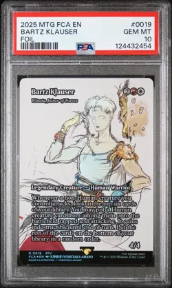 2025 MTG FINAL FANTASY: THROUGH THE AGES FOIL #0019 BARTZ KLAUSER PSA 10 - Image 1