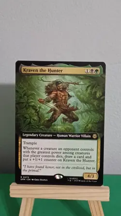 2025 Marvel's Magic The Gathering MTG R 0273 Kraven The Hunter Extended Art - Image 1