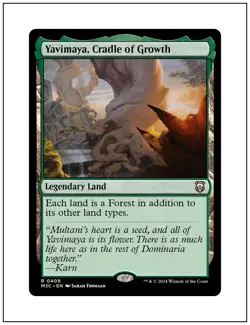 1x Yavimaya, Cradle of Growth, Magic the Gathering MTG NM - Image 1