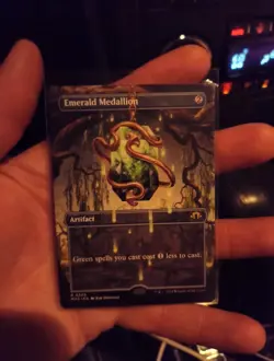 Emerald Medallion Borderless MTG MH3 - Pack Fresh - - Image 1