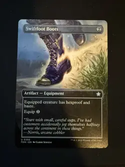 Swiftfoot Boots - Borderless (Non-Foil) - MTG Foundations #355 - NM - Image 1