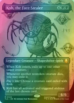 Koh, the Face Stealer - Borderless Foil - Avatar: The Last Airbender - TLA M 322 - Image 1