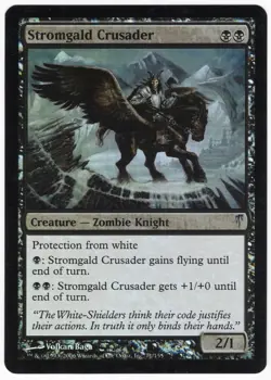 Stromgald Crusader 2006 Coldsnap FOIL Black Uncommon Creature MTG NM AZ1 - Image 1