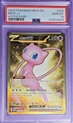 PSA 10 Gem Mint 2023 Pokemon ~ Mew Ex ~ MEW EN 151 - Hyper Rare #205 - Image 1
