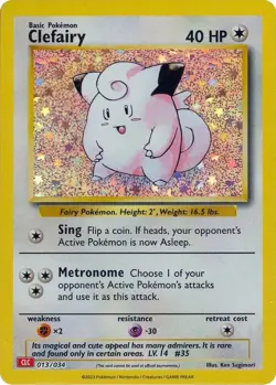 Clefairy 013/034 CLC 2023 Pokemon TCG Classic English Card - Image 1