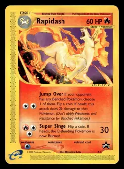 2002 Pokemon 51 Rapidash Black Star Promo - Image 1