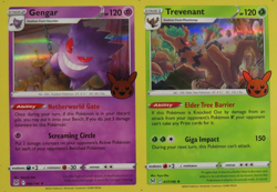 2023 Pokemon Trick or Trade Boo-ster Gengar Marshadow Dusknoir Holo Uncut Sheet - Image 2