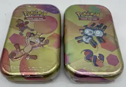 Scarlet & Violet 151 Pokemon Mini Storage Tin: Magneton and Ekans Lot Of 2 - Image 2
