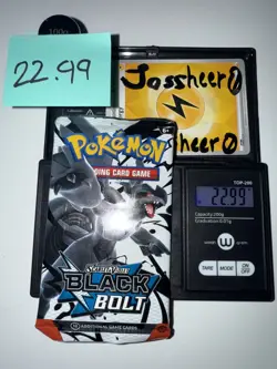 Heavy 22.99g & 22.93g Pokemon TCG SV10.5 Black Bolt Booster Packs Factory Sealed - Image 2