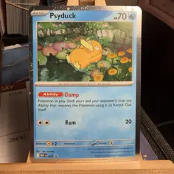 Psyduck 007 HOLOBLEED/SWIRL Mega Evolution Black Star Promo Pokemon TCG MINT - Image 1