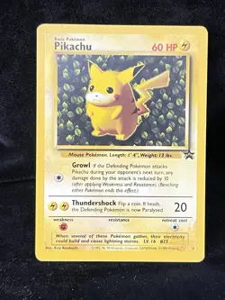 Pokemon TCG Pikachu Wizards Black Star Promos Regular Rare LP - Image 1
