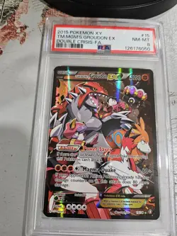 PSA 8 2015 Pokemon XY Team Magmas Groudon EX Full Art 15/34 Double Crisis - Image 2