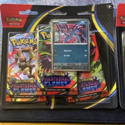 Pokemon Phantasmal Flames Three-Booster Blister X2 NEW Sealed - In Hand - Image 3