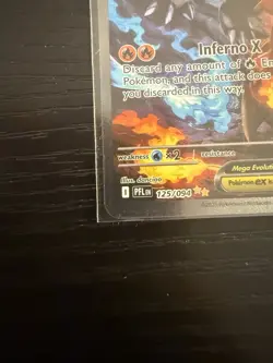 Mega Charizard X EX SIR 125/094 (English) Phantasmal Flames Pokemon TCG IN HAND - Image 4
