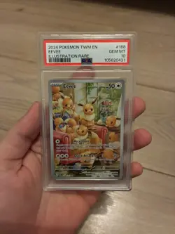 Eevee 188/167 (PSA 10) - Twilight Masquerade - Pokemon - GEM MINT - Image 1