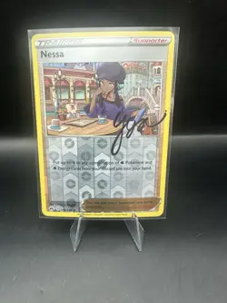 Pokemon TCG - Nessa 136/159 Crown Zenith Trainer Signature Reverse Holo Rare - Image 1
