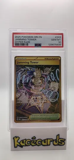 Pokemon Scalet & Violet 2025 Destined Rivals Jamming Tower Hyper Rare PSA 10 - Image 1