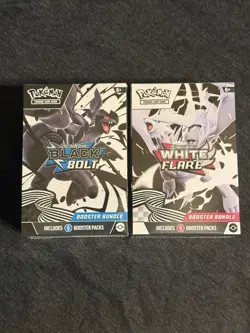 Pokemon TCG Black Bolt and White Flare Booster Bundle Sealed - Image 1