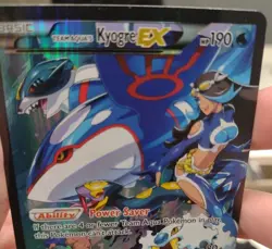 Pokemon Team Aqua's Kyogre EX Double Crisis Ultra Rare Full Art Holo - Image 3