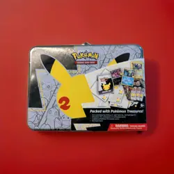 Pokemon 25th Anniversary Celebrations Treasure Chest Lunchbox Tin Factory SEALED - Image 1
