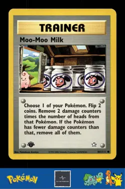 2000 Pokemon WotC Neo Genesis 101/111 Moo-Moo Milk (Komiya) 1st Ed - Image 1