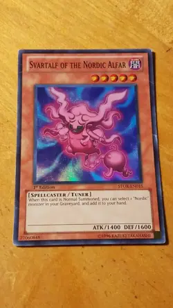 Svartalf of the Nordic Alfar - STOR-EN015 Yugioh! Yu Gi Oh! Foil Holo Super Rare - Image 1