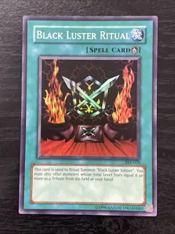 Yugioh Black Luster Soldier+ Ritual Sye Unlimited Lp - Image 4