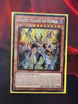 Yugioh! Imsety, Glory of Horus - AGOV-EN011 Secret Rare 1st Edition NM - Image 1