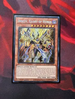Yugioh! Imsety, Glory of Horus - AGOV-EN011 Secret Rare 1st Edition LP - Image 1