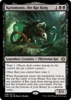 ~ Karumonix, the Rat King ~ NM ~ Phyrexia: All Will Be One ~ MTG ~ - Image 1