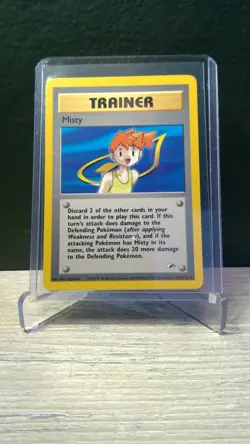🌊 Pokemon TCG Misty's Trainer Card 102/132 Gym Heroes LP/NM 🌊 - Image 3