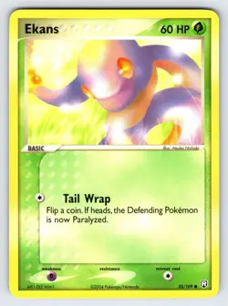 Ekans 55/109 2004 EX Team Rocket Returns Pokemon Card TCG Nishida Common Nm/Vlp - Image 1