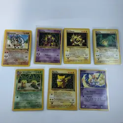 Lot Of 7 Vintage Promo Pokemon Cards LP-MP A3 - Image 1