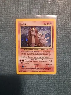 Pokemon Entei Neo Revelation TCG Holo Unlimited Rare Card 6/64 - Image 1