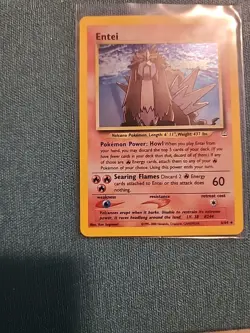 Pokemon Entei Neo Revelation TCG Holo Unlimited Rare Card 6/64 - Image 4