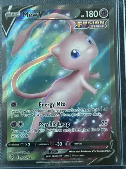 Pokemon Mew v TCG Full Art Holo Card 250/264 Fusion Strike Ultra Rare - Image 1