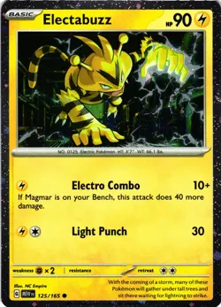 Electabuzz - (Cosmos Holo) Promo Miscellaneous Cards & Products 125/165 NM - Image 1