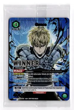 Union Arena Winner Card Genos OPM-1-048 One Punch Man - English Sealed - Image 1