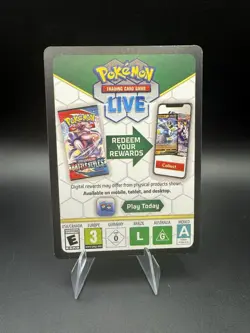 Pokemon TCG Blank Code Card Empty Error Misprint Near Mint NM - Image 2