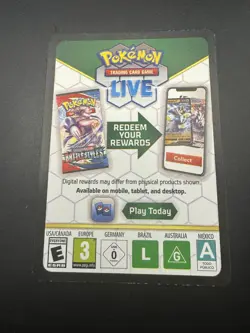 Pokemon TCG Blank Code Card Empty Error Misprint Near Mint NM - Image 3