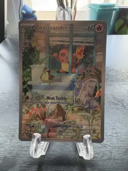 Pokemon Charmander TCG Scarlet & Violet Promo 044 Full Art Holo Card - Image 4