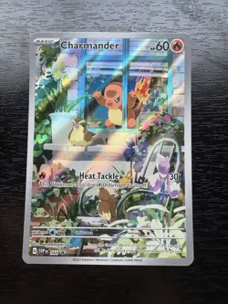 Pokemon Charmander TCG Scarlet & Violet Promo 044 Full Art Holo Card - Image 5