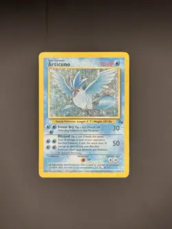 Articuno 2/62 Holo Fossil Pokemon Card MP/HP - Image 3
