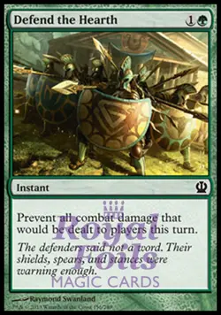 Defend the Hearth 4x FOIL THS MTG Theros Common MINT green - Image 1