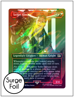 1x Seifer Almasy, Borderless Surge Foil, Final Fantasy, Magic MTG NM - Image 1