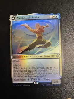 MtG - NM - FOIL - Aang, Swift Savior Aang and La, Ocean's Fury - Avatar - Image 1